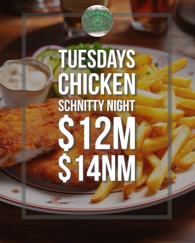 Featured image for “$12 Chicken Schnitty Night: Every Tuesday at Plateau Sports”